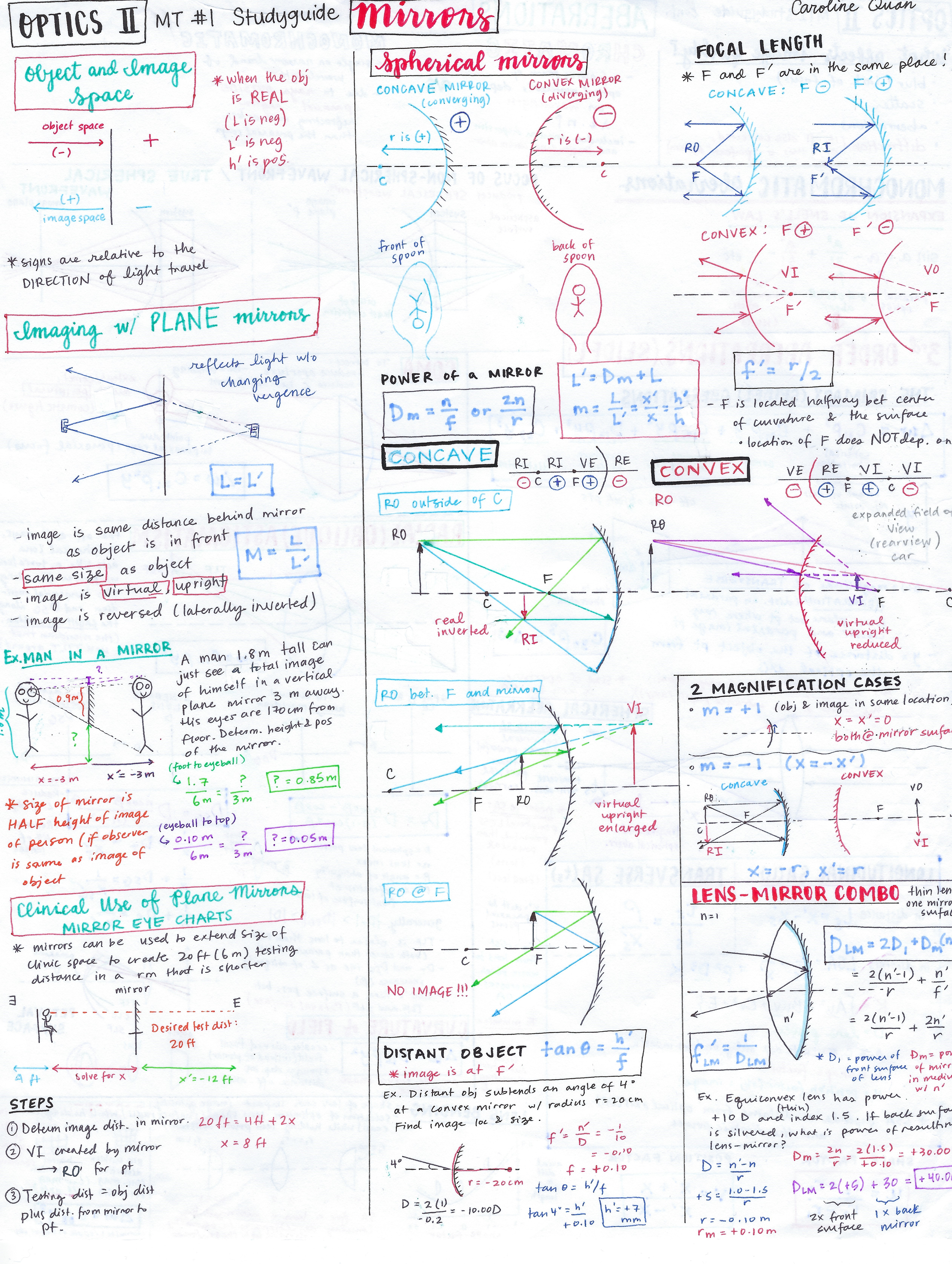Summary Sheet Example